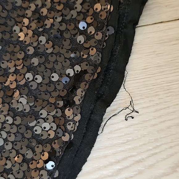 Talula Black Sequin Tank, XS - Picture 6 of 16